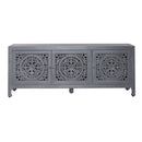 Liberty Furniture Marisol 65 Inch 3 Door Accent TV Stand in Weathered Honey and Soft Wash Gray image