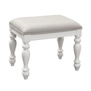 Summer House I Vanity Stool in Oyster White image