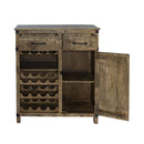 Liberty Furniture Emerson Wine Accent Cabinet in Weathered Honey