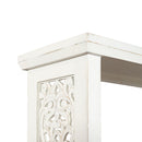 Trellis Lane Accent Bookcase in Weathered White