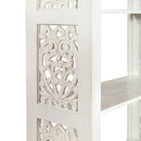Trellis Lane Accent Bookcase in Weathered White
