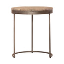 Eclipse Nesting Tables in Greystone Marble Top w/ Pewter Metal image