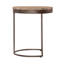 Eclipse Nesting Tables in Greystone Marble Top w/ Pewter Metal