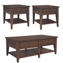 Lake House 3 Piece Set (1-Cocktail 2-End Tables)