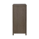 Chatfield Accent Console in Antique White with Tobacco Top EST SHIP TIME APPX 4 WEEKS