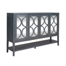 Liberty Furniture Circle View Four Door Accent Cabinet in Blue Dusk EST SHIP TIME APPX 4 WEEKS image