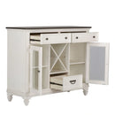 Allyson Park Buffet in White with Charcoal image