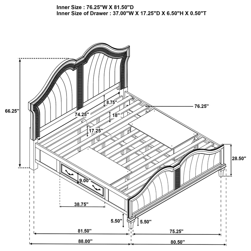 Evangeline 5 Pc Bedroom Set