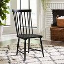 Liberty Furniture Capeside Cottage Spindle Back Side Chair (Set of 2) in Royal Black