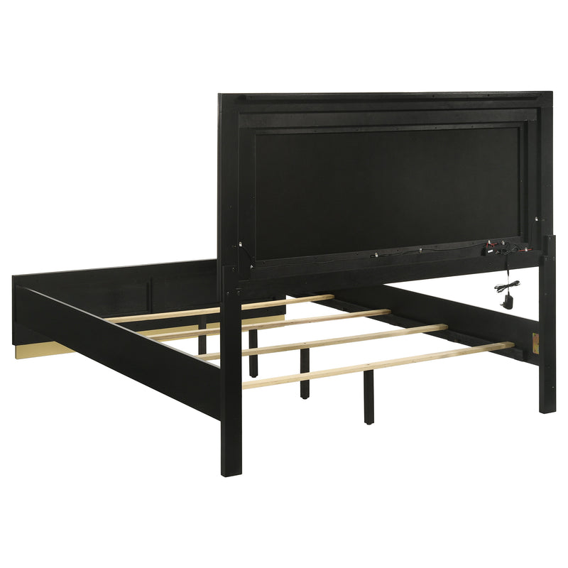 Caraway 4 Pc & Pc E.King, Cal.King, & Queen Bedroom Set Black & White