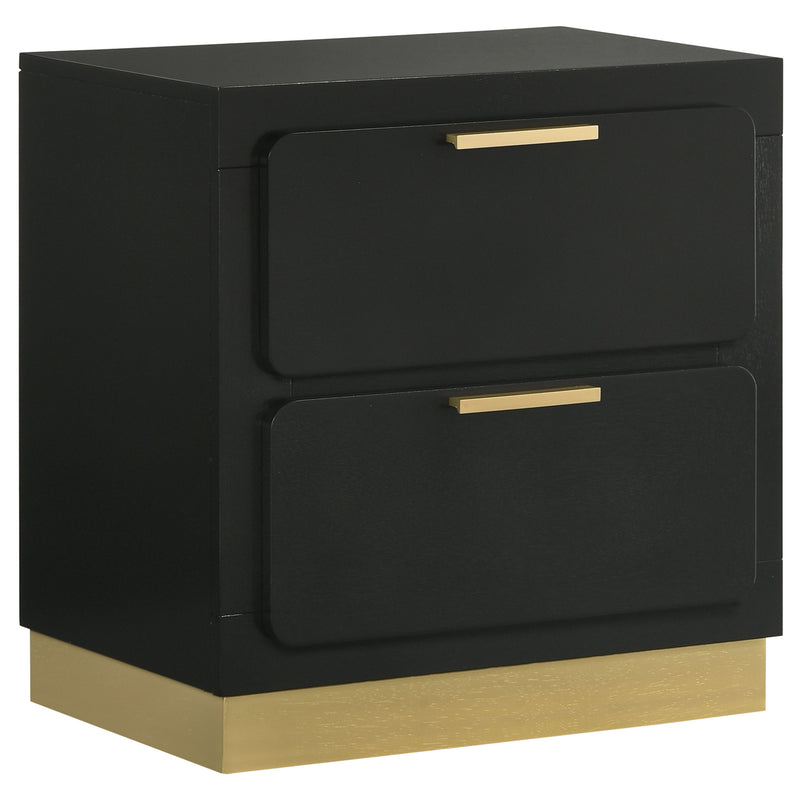 Caraway 4 Pc & Pc E.King, Cal.King, & Queen Bedroom Set Black & White