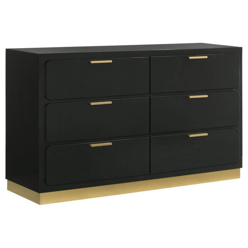 Caraway 4 Pc & Pc E.King, Cal.King, & Queen Bedroom Set Black & White