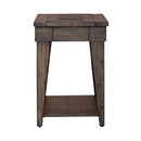 Liberty Furniture Arrowcreek Chair Side Table in Weathered Stone image