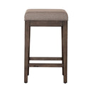 Arrowcreek Upholstered Console Stool in Weathered Stone