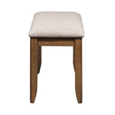 Santa Rosa II Upholstered Bench in Antique Honey