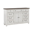 River Place 9 Drawer Dresser in Riverstone White and Tobacco image