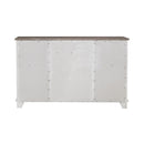 River Place 9 Drawer Dresser in Riverstone White and Tobacco image