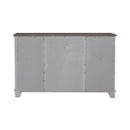 River Place 9 Drawer Dresser in Riverstone White and Tobacco