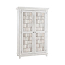 River Place Armoire in Riverstone White and Tobacco image