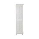River Place Armoire in Riverstone White and Tobacco image