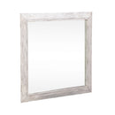 River Place Mirror in Riverstone White and Tobacco image