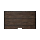 River Place 3 Drawer Nightstand with Charging Station in Riverstone White and Tobacco