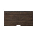 River Place Bedside Chest with Charging Station in Riverstone White and Tobacco