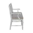 River Place Panel Back Bench in Riverstone White & Tobacco