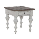 Liberty Furniture River Place End Table in Riverstone White & Tobacco image