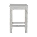 River Place Console Stool in Riverstone White & Tobacco