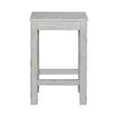 Liberty Furniture River Place Console Stool in Riverstone White & Tobacco