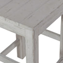 River Place Console Stool in Riverstone White & Tobacco