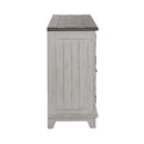 River Place Accent Server in Riverstone White & Tobacco