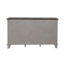 River Place Accent Server in Riverstone White & Tobacco