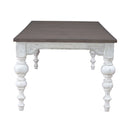 River Place Rectangular Leg Table in Riverstone White & Tobacco