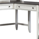 Allyson Park Right Turn Writing Desk in Wirebrushed White image
