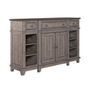 Liberty Furniture River Place Breakfront Server in Riverstone Gray & Tobacco image