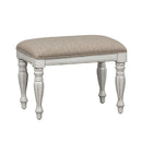 Magnolia Manor Accent Bench in Antique White image