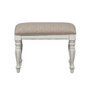 Magnolia Manor Accent Bench in Antique White image