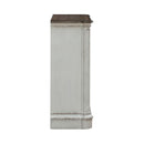 Liberty Furniture Magnolia Manor Accent Cabinet in Antique White & Weathered Bark EST SHIP TIME APPX 4 WEEKS