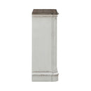 Magnolia Manor Accent Cabinet in Antique White & Weathered Bark EST SHIP TIME APPX 4 WEEKS image