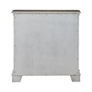 Magnolia Manor Accent Cabinet in Antique White & Weathered Bark EST SHIP TIME APPX 4 WEEKS image