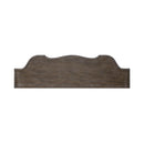 Magnolia Manor 56 Inch Hall Console Table in Antique White Base w/ Weathered Bark Tops image