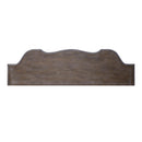 Magnolia Manor 56 Inch Hall Console Table in Antique White Base w/ Weathered Bark Tops