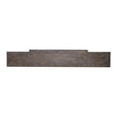 Magnolia Manor 72 Inch Hall Console Table in Antique White Base w/ Weathered Bark Tops