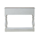 Liberty Furniture Magnolia Manor Hall Console in Antique White & Weathered Bark EST SHIP TIME APPX 4 WEEKS
