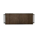 Liberty Furniture Magnolia Manor Bar Cart in Antique White & Weathered Bark EST SHIP TIME APPX 4 WEEKS