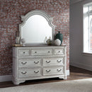Magnolia Manor King Panel Bed, Dresser & Mirror, Chest