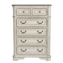 Magnolia Manor King Panel Bed, Dresser & Mirror, Chest