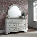 Magnolia Manor King Panel Bed, Dresser & Mirror, Chest, Night Stand